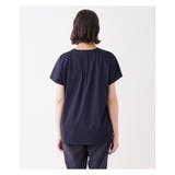 イラスト柄切り替えクルーネックカットソー | Leilian PLUS HOUSE | 詳細画像11