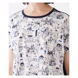 イラスト柄切り替えクルーネックカットソー | Leilian PLUS HOUSE | 詳細画像12