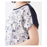 イラスト柄切り替えクルーネックカットソー | Leilian PLUS HOUSE | 詳細画像13