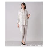 プリントボウタイ風ブラウス | Leilian PLUS HOUSE | 詳細画像2 