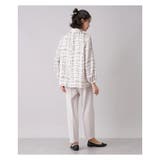 プリントボウタイ風ブラウス | Leilian PLUS HOUSE | 詳細画像4 