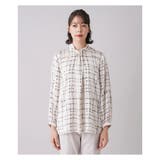 プリントボウタイ風ブラウス | Leilian PLUS HOUSE | 詳細画像5 