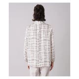 プリントボウタイ風ブラウス | Leilian PLUS HOUSE | 詳細画像7 