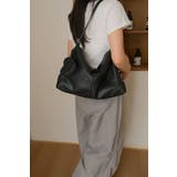 BLACK | ハートポーチ付 大容量ショルダーバッグ | LETee