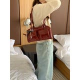 RED | アウトポケット付ボストンバッグ ロングハンドル | LETee