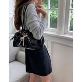 BLACK | アウトポケット付ボストンバッグ ロングハンドル | LETee