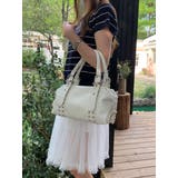 WHITE | ボストンバッグ スタッズベルテッド | LETee