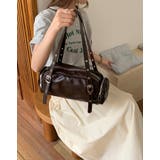 BROWN | ロングハンドルボストンバッグ ボスサイズポケット | LETee