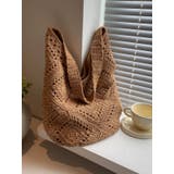 BEIGE | ニットトートバッグ かぎ針モチーフ | LETee
