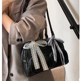 BLACK | ダブルポケットボストンバッグ ロングハンドル | LETee