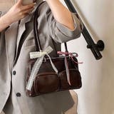 BROWN | ダブルポケットボストンバッグ ロングハンドル | LETee