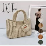 IVORY | ニットハンドバッグ/ニット素材/マチあり/ちびポーチ付 | LETee