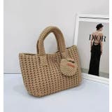 ニットハンドバッグ/ニット素材/マチあり/ちびポーチ付 | LETee | 詳細画像12