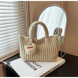 ニットハンドバッグ/ニット素材/マチあり/ちびポーチ付 | LETee | 詳細画像2