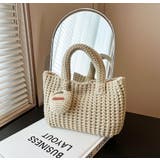 ニットハンドバッグ/ニット素材/マチあり/ちびポーチ付 | LETee | 詳細画像3