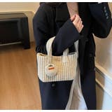 ニットハンドバッグ/ニット素材/マチあり/ちびポーチ付 | LETee | 詳細画像7