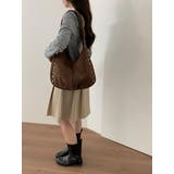 BROWN | スウェードショルダートートバッグ | LETee