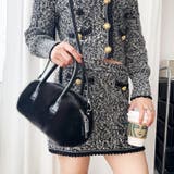 BLACK | フェイクファーハンドバッグ | LETee