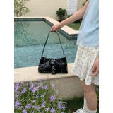 BLACK | スタッズショルダーバッグ | LETee