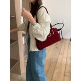 RED | ベルテッドスウェードショルダーバッグ | LETee