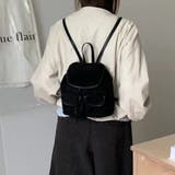 BLACK | リュックサック レディース スエード調 韓国ファッション | LETee