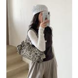 キャンバス地ヒョウ柄ハンドバック | LETee | 詳細画像14