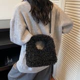 BLACK | プードルファーハンドバック | LETee