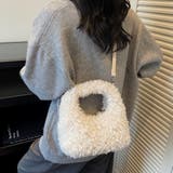 WHITE | プードルファーハンドバック | LETee