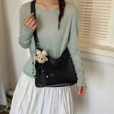 BLACK | 合皮ショルダーバッグ/リュック★チャームは付きません★ | LETee