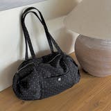 BLACK | ドットボストンバッグ | LETee
