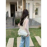 WHITE | ハートチャーム付き合皮ショルダーバッグ | LETee