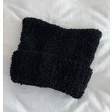 BLACK | ニットキャップ/猫耳風 | LETee