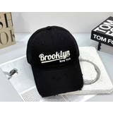 BLACK | BROOKLYN刺繍CAP | LETee