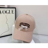 PINK | 刺繍&レースリボン付CAP | LETee