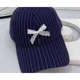 ストライプCAP レースリボン付 | LETee | 詳細画像1