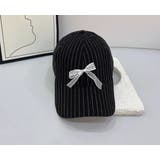 BLACK | ストライプCAP レースリボン付 | LETee