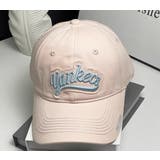 PINK | 刺繍ロゴCAP | LETee