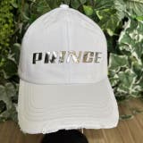 WHITE | メタルロゴ＆ダメージCAP | LETee