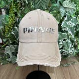 BEIGE | メタルロゴ＆ダメージCAP | LETee