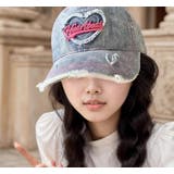 BLUE | ハートビートカラーデニムCAP | LETee