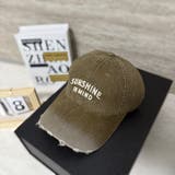 BROWN | SUNSHINEシシュウCAP/ダメージブリム | LETee