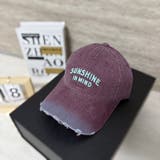 RED | SUNSHINEシシュウCAP/ダメージブリム | LETee