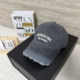 GREY | SUNSHINEシシュウCAP/ダメージブリム | LETee