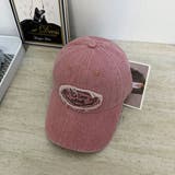 ウォッシュデニムCAP/同素材シシュウワッペン付 | LETee | 詳細画像1