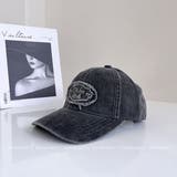 ウォッシュデニムCAP/同素材シシュウワッペン付 | LETee | 詳細画像15