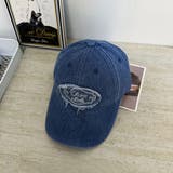 ウォッシュデニムCAP/同素材シシュウワッペン付 | LETee | 詳細画像16