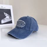 ウォッシュデニムCAP/同素材シシュウワッペン付 | LETee | 詳細画像18