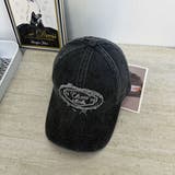 ウォッシュデニムCAP/同素材シシュウワッペン付 | LETee | 詳細画像19