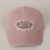 PINK | ウォッシュデニムCAP/同素材シシュウワッペン付 | LETee