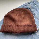 BROWN | メタルホットフィット ニットCAP/極小メタル/キラキラ | LETee